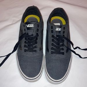 NEW Vans size 8 , Gray & black Orthostic soles with Black laces. No flaws, NWOB